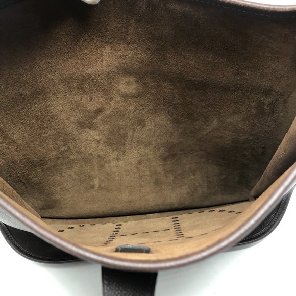 HERMES Evelyne Dark Brown Crossbody - Picture 8 of 13